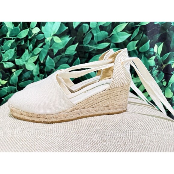 Espadrilles Ankle Tie Wedge Espadrilles EU 40 US 9 Made in Spain - Picture 2 of 8